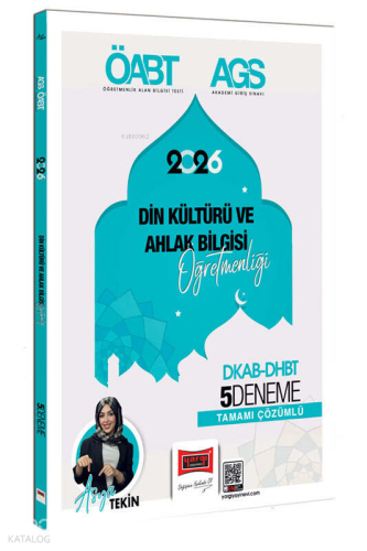 Yargı Yayınları 2026 ÖABT MEB-AGS DKAB-DHBT Din Kültürü ve Ahlak Bilgisi Öğretmenliği Tamamı Çözümlü 5 Deneme
