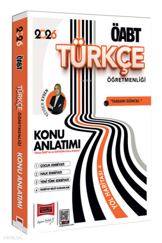 Yargı Yayınları 2026 ÖABT Türkçe Öğretmenliği Çocuk Edebiyatı - Halk Edebiyatı - Yeni Türk Edebiyatı Konu Anlatımı Yol Haritası 4