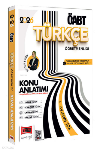 Yargı Yayınları 2026 ÖABT Türkçe Öğretmenliği Yazma Eğitimi - Konuşma Eğitimi - Okuma Eğitimi - Dinleme Eğitimi Konu Anlatımı Yol Haritası 1