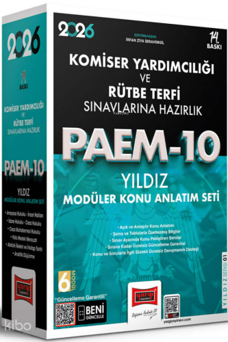 Yargı Yayınları 2026 PAEM Komiser Yardımcılığı ve Rütbe Terfi Sınavlarına Hazırlık Yıldız Modüler Konu Anlatım Seti