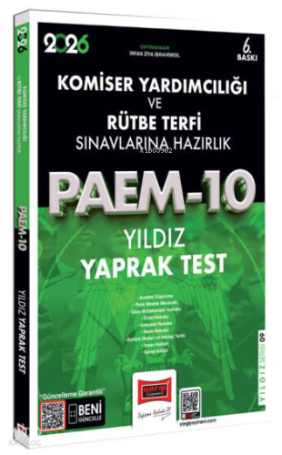Yargı Yayınları 2026 PAEM Komiser Yardımcılığı ve Rütbe Terfi Sınavlarına Hazırlık Yıldız Yaprak Test