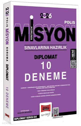 Yargı Yayınları 2026 Polis Misyon Koruma Sınavlarına Hazırlık Diplomat 10 Deneme