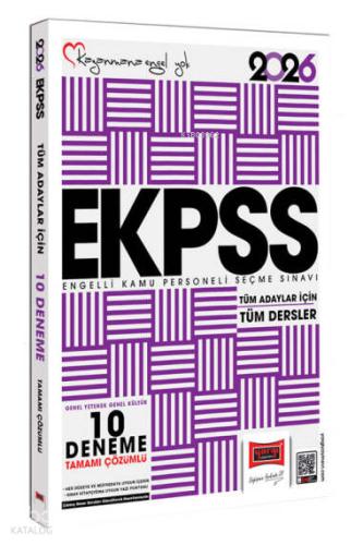 Yargı Yayınları 2026 Tüm Adaylar İçin EKPSS GK-GY Tüm Dersler Tamamı Çözümlü 10 Deneme