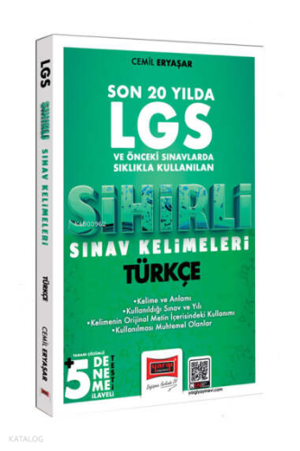 Yargı Yayınları 8.Sınıf LGS Türkçe Son 20 Yılda Sıklıkla Kullanılan Sihirli Sınav Kelimeleri