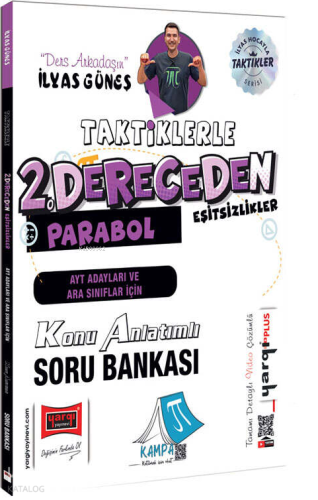 Yargı Yayınları AYT Adayları ve Ara Sınıflar İçin Taktiklerle 2.Dereceden Eşitsizlikler Parabol Konu Anlatımlı Soru Bankası