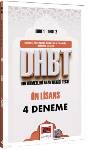 Yargı Yayınları DHBT 1 - DHBT 2 Ön Lisans 4 Deneme Sınavı