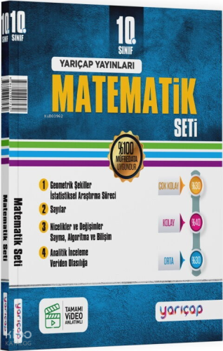 Yarı Çap Yayınları 10. Sınıf Matematik Seti
