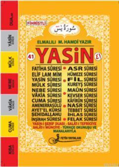 Yasin Türkçe Okunuşlu Mealli (Çanta Boy-Kod:f020)