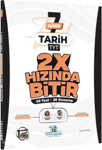 Yayın Denizi TYT Tarih Ders Platosu 7 Günde 2X Hızında Bitir Deneme