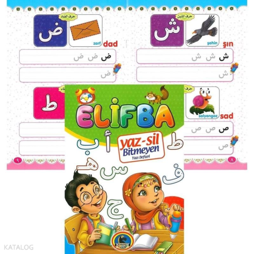 Yaz-Sil Bitmeyen Yazı Defteri Elif Ba