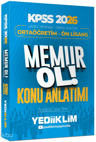 Yediiklim 2026 KPSS Ortaöğretim Ön Lisans Genel Yetenek Genel Kültür Memur Ol Konu Anlatımı