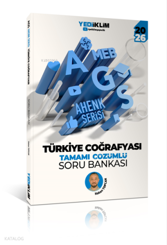 Yediiklim 2026 MEB AGS Ahenk Serisi Türkiye Coğrafyası Tamamı Çözümlü Soru Bankası