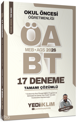 Yediiklim 2026 MEB AGS ÖABT Okul Öncesi Öğretmenliği Tamamı Çözümlü 17