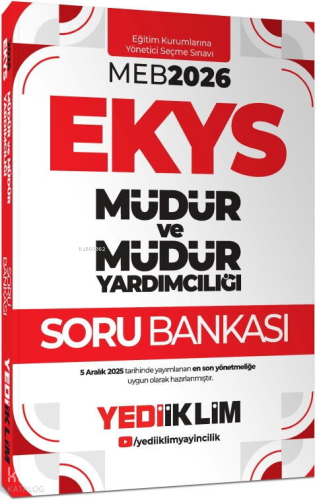 Yediiklim 2026 MEB EKYS Müdür Ve Müdür Yardımcılığı Soru Bankası