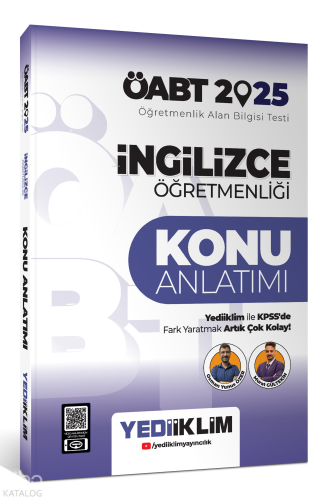 Yediiklim Yayıncılık 2025 ÖABT İngilizce Öğretmenliği Konu Anlatımı