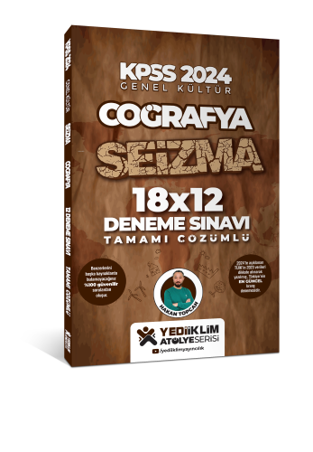 Yediiklim Yayıncılık KPSS Genel Kültür Coğrafya SEİZMA 18X12 Tamamı Çözümlü Deneme Sınavı
