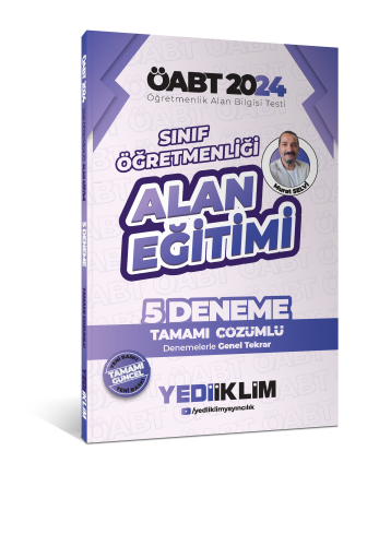 Yediiklim Yayıncılık ÖABT Sınıf Öğretmenliği Alan Eğitimi Tamamı Çözümlü 5 Deneme