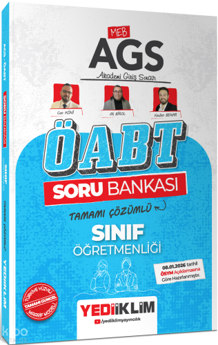 Yediiklim Yayınevi MEB AGS Sınıf Öğretmenliği Soru Bankası