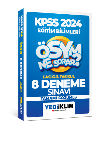Yediiklim Yayınları 2024 Kpss Ösym Ne Sorar Eğitim Bilimleri Tamamı Çö