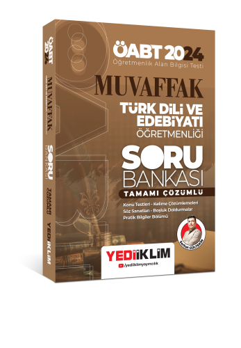 Yediiklim Yayınları 2024 ÖABT Muvaffak Türk Dili Ve Edebiyatı Öğretmenliği Tamamı Çözümlü Soru Bankası