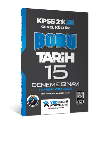 Yediiklim Yayınları 2025 Genel Kültür Börü Tarih Tamamı Çözümlü 15 Deneme Sınavı
