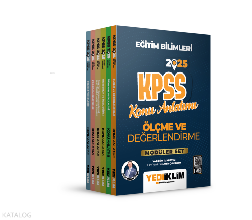 Yediiklim Yayınları 2025 KPSS Eğitim Bilimleri Konu Anlatımlı Modüler 