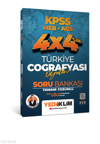 Yediiklim Yayınları 2025 KPSS MEB AGS 4X4 Öğreten Türkiye Coğrafyası T