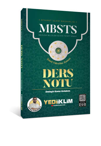 Yediiklim Yayınları 2025 MBSTS Konu Anlatımlı Ders Notu