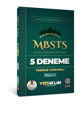 Yediiklim Yayınları 2025 MBSTS Mesleki Bilgiler Seviye Tespit Sınavı T