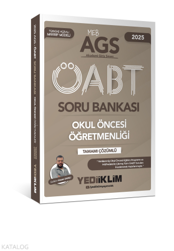 Yediiklim Yayınları 2025 MEB AGS ÖABT Okul Öncesi Öğretmenliği Tamamı 