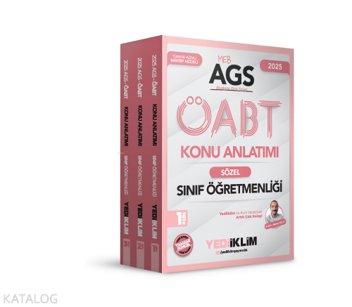 Yediiklim Yayınları 2025 MEB AGS ÖABT Sınıf Öğretmenliği Konu Anlatımı (3 Cilt)