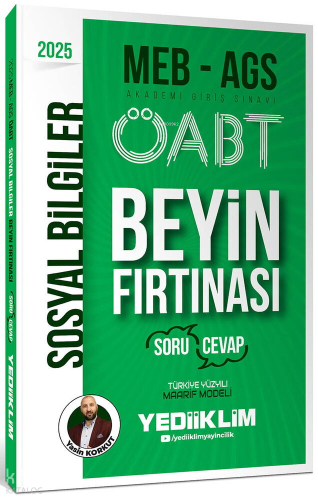 Yediiklim Yayınları 2025 MEB AGS ÖABT Sosyal Bİlgiler Öğretmenliği Bey