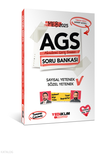 Yediiklim Yayınları 2025 MEB AGS Sayısal Yetenek - Sözel Yetenek Tamam