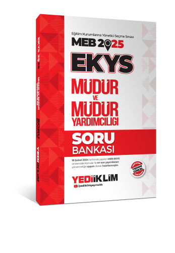 Yediiklim Yayınları 2025 MEB EKYS Müdür ve Müdür Yardımcılığı Soru Bankası