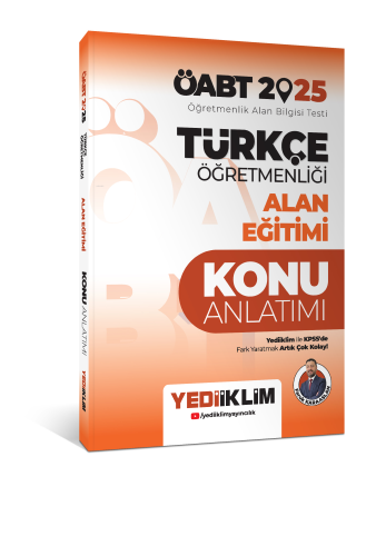 Yediiklim Yayınları 2025 ÖABT Türkçe Öğretmenliği Alan Eğitimi Konu Anlatımı