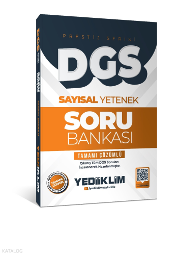 Yediiklim Yayınları 2026 DGS Prestij Serisi Sayısal Yetenek Tamamı Çözümlü Soru Bankası