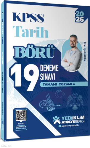 Yediiklim Yayınları 2026 KPSS Börü Tarih Tamamı Çözümlü 19 Deneme Sınavı
