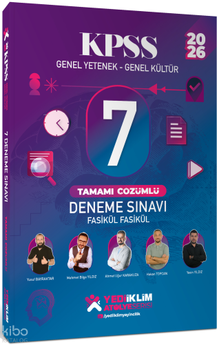 Yediiklim Yayınları 2026 KPSS Genel Yetenek - Genel Kültür Fasikül Fas
