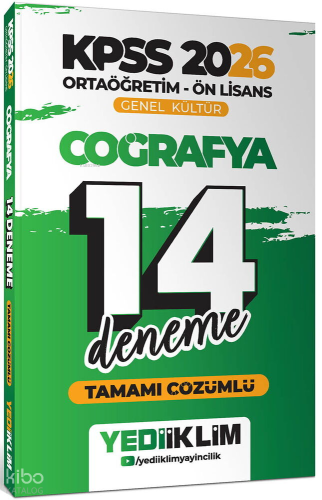Yediiklim Yayınları 2026 KPSS Ortaöğretim Ön Lisans Genel Kültür Coğra
