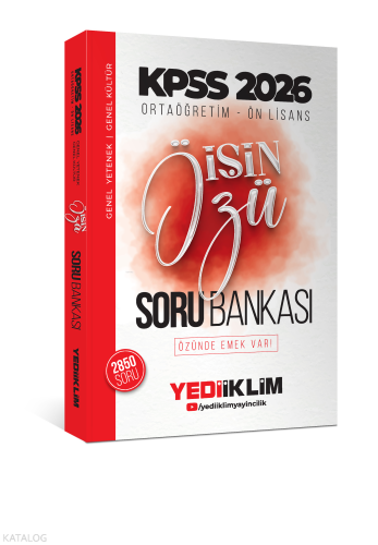 Yediiklim Yayınları 2026 Kpss Ortaöğretim-Önlisans İŞİN ÖZÜ Tek Kitap 