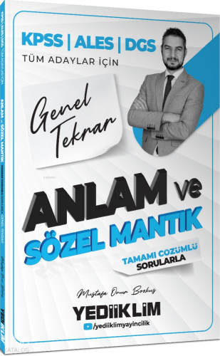 Yediiklim Yayınları 2026 KPSS TYT MSÜ Tüm Adaylar İçin Anlam ve Sözel Mantık Tamamı Çözümlü Sorularla Genel Tekrar