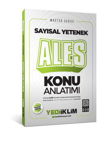 Yediiklim Yayınları 2026 Master Serisi ALES Sayısal Yetenek Konu Anlatımı