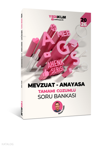 Yediiklim Yayınları 2026 Meb Ags Ahenk Serisi Mevzuat - Anayasa Tamamı Çözümlü Soru Bankası