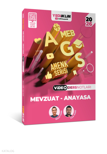 Yediiklim Yayınları 2026 Meb Ags Ahenk Serisi Mevzuat - Anayasa Video 