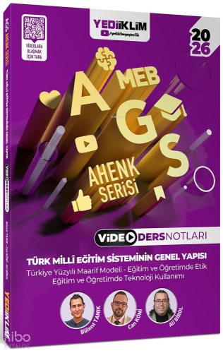 Yediiklim Yayınları 2026 Meb Ags Ahenk Serisi Türk Milli Eğitim Sisteminin Genel Yapısı Video Ders Notları