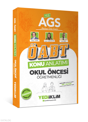 Yediiklim Yayınları 2026 MEB AGS ÖABT Okul Öncesi Öğretmenliği Konu Anlatımı
