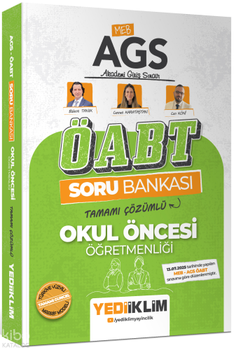 Yediiklim Yayınları 2026 MEB AGS ÖABT Okul Öncesi Öğretmenliği Tamamı 