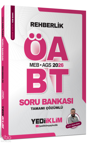 Yediiklim Yayınları 2026 MEB AGS ÖABT Rehberlik Tamamı Çözümlü Soru Bankası