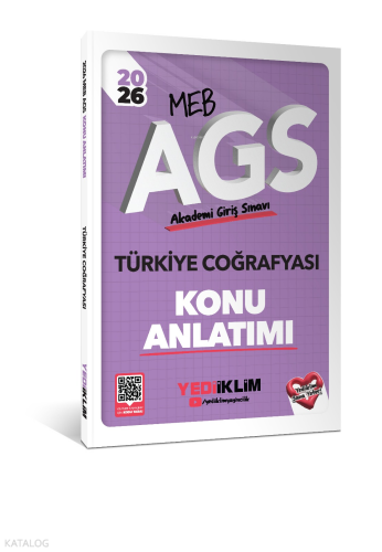 Yediiklim Yayınları 2026 MEB AGS Türkiye Coğrafyası Konu Anlatımı