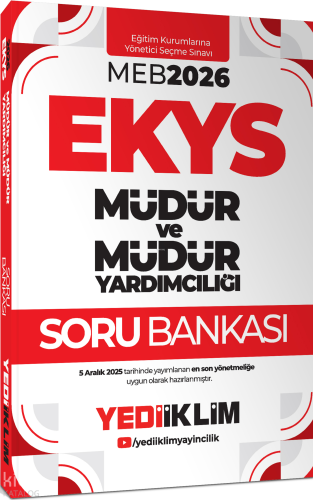 Yediiklim Yayınları 2026 MEB EKYS Müdür ve Müdür Yardımcılığı Konu Anl
